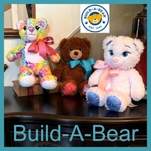 🐻 BUILD-A-BEAR PLUSH TEDDY BEAR SET of 3…